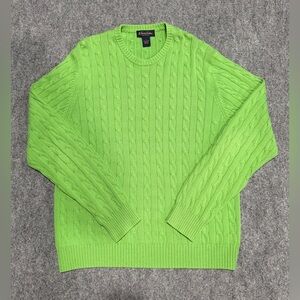 Brooks Brothers Cable Knit Sweater, Size L